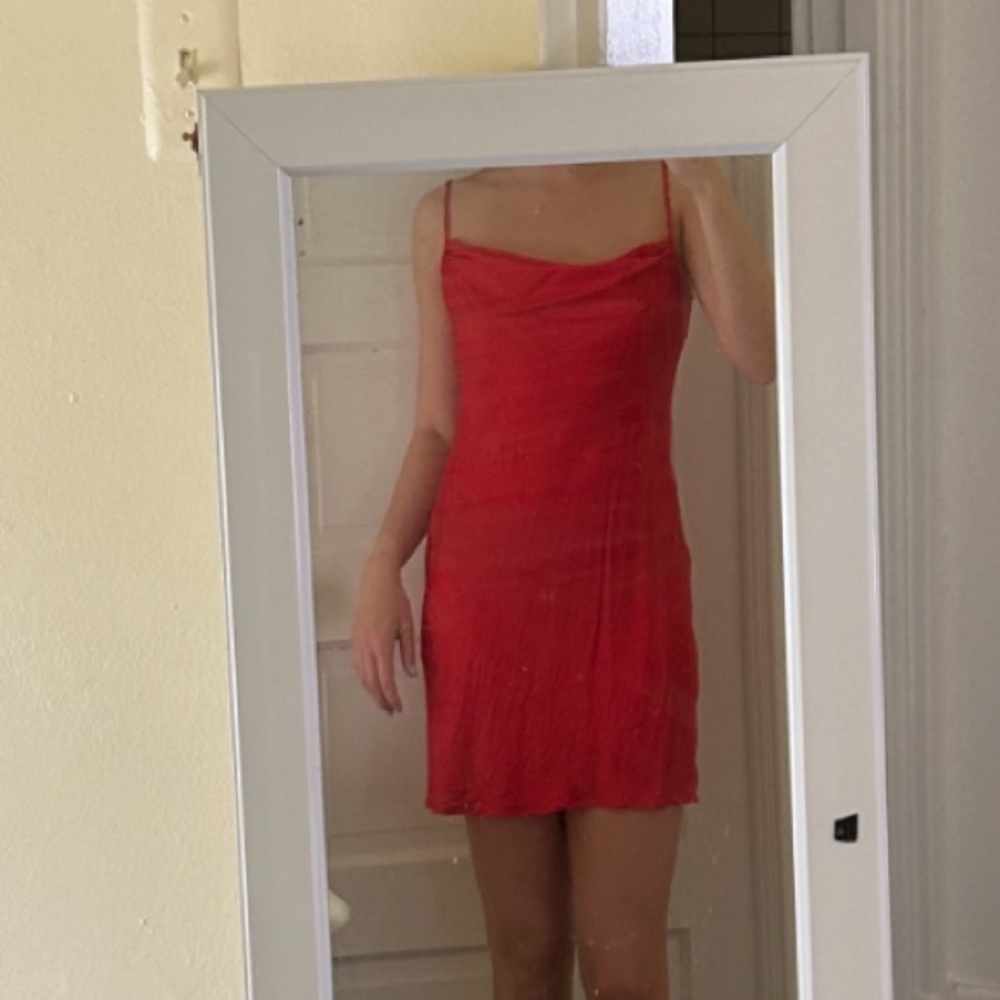 Red Urban Outfitters Slip Dress